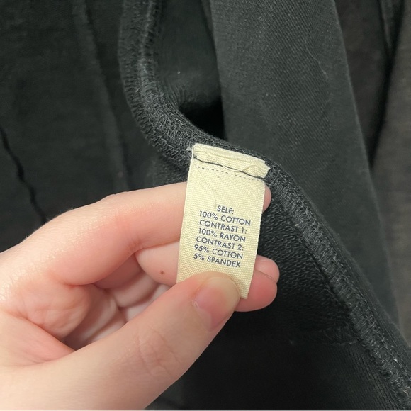 Buckle BKE Women Black Washed Cowl-Neck Asymmetrical Zip Draped Moto Jacket - Picture 7 of 9